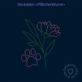 Bild 1 von Stickdatei, Pfötchenblume, 10x10 Rahmen