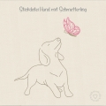 Bild 3 von Stickdatei Hund mit Schmetterling