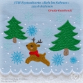 Bild 1 von Festonborte Reh im Schnee, Endlosornament, Endlosborte