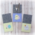 Bild 3 von ITH Filz - Bestecktaschen 10x10 Rahmen, Ostern, Frühling, Easter