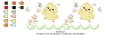 Bild 6 von Festonbortenset,  Happy Chick 10x10 + 13x18 + 16x26 + 20x36, Endlosornament, Endlosborte