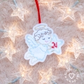 Bild 4 von ITH Adventskalender-Zahlen, Engelchen, Anhänger